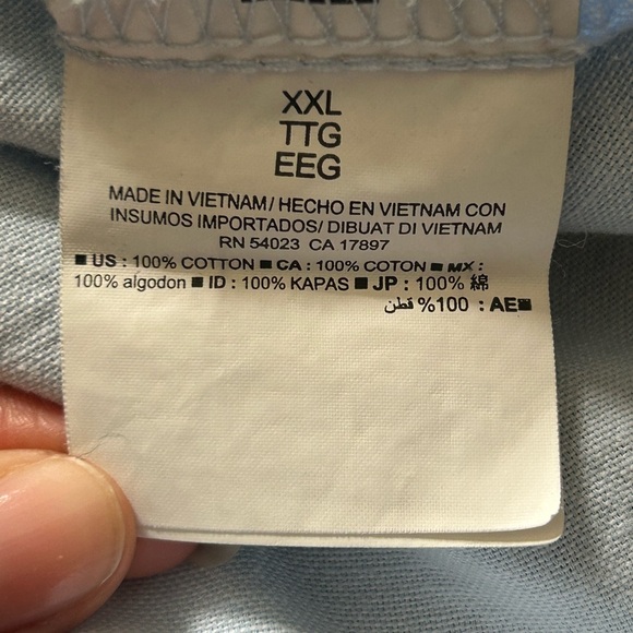 Old Navy Button-Up Shirt Men's XXL Classic Fit Blue Business Casual - Picture 5 of 8